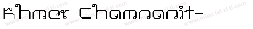 Khmer Chamnanit字体转换